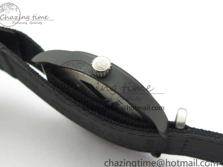 MIROTIME 0223 Pilot IW326901 Real Ceramic MK 1:1 Best Edition Black Dial On Nylon Strap MIYOTA FastDry 7126